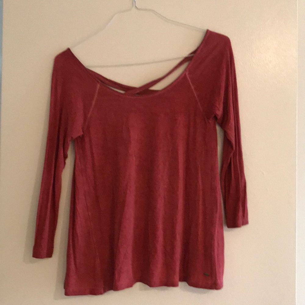 burnt orange shirt